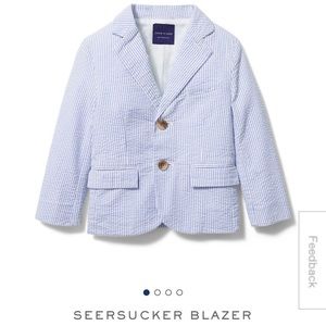 NWT Janie and Jack seersucker blazer sz 3 $99